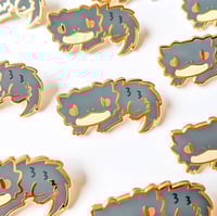 Image 2 of Red-Eyed Crocodile Skink - Tiny Reptile Enamel Pins