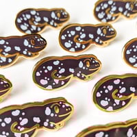 Image 2 of Jefferson Salamander - Mini Amphibian Enamel Pins