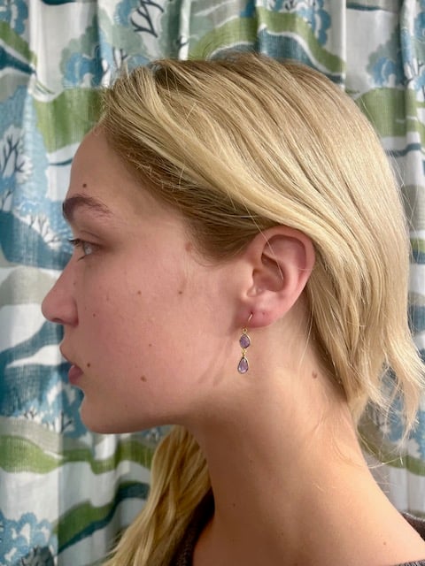 Image of 18 Kt Double (and Triple) Drop Earrings