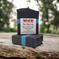 Thin Blue Line, Handmade Goat Milk & Tallow Soap