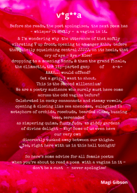 Poster Poem - v*g**a