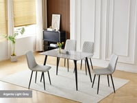 Image 2 of Stone Top Dining Table & 4 Chairs