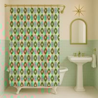 Image 2 of Starlite Starbrite Aqua Shower Curtain