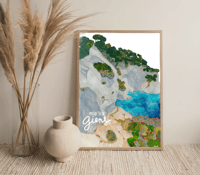 Image 1 of Affiche Hyères Presqu'île de Giens 