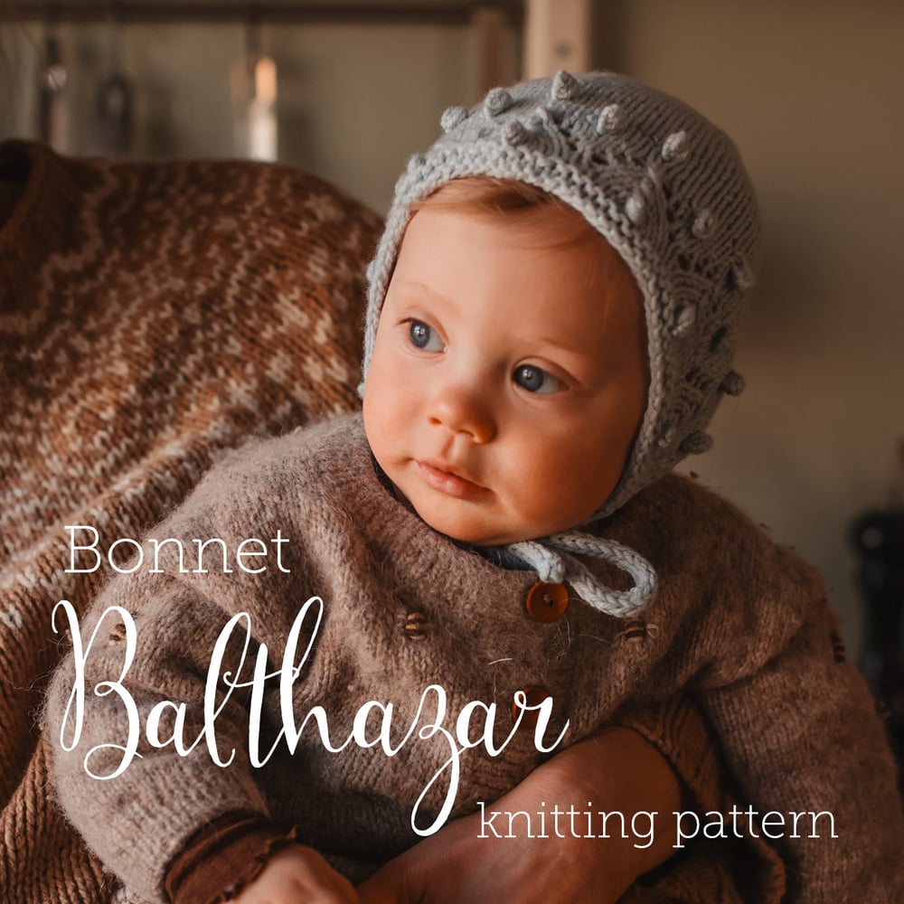 Image of Bonnet Balthazar knitting pattern english