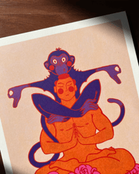 Image 2 of PRINT | ZODIAC : MONKEY