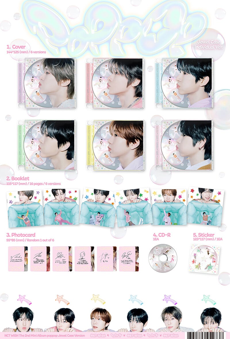 Image of [PRE-ORDER] NCT WISH ‘poppop’ (Jewel Case Ver.)