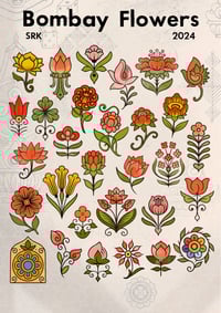 Image 2 of "Bombay Flowers" print