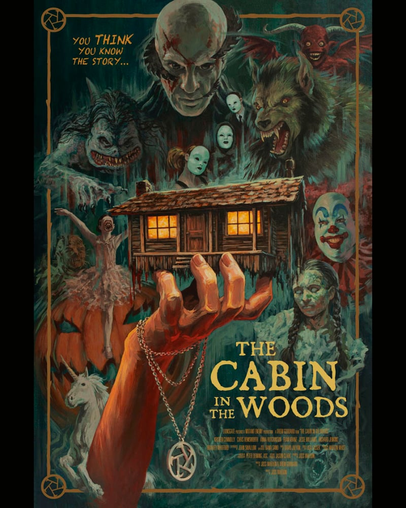 Image of Cabin In the Woods Artist's Proof Screenprint