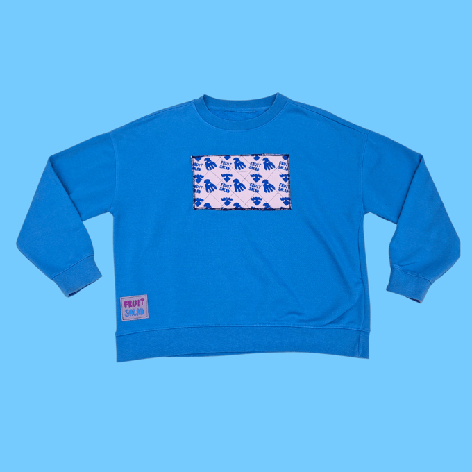 Image of Blue Octo Panel Sweatshirt