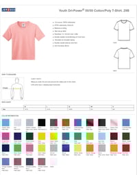 Image 2 of Matrix Softball Poly/Cotton Tee