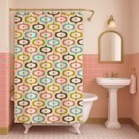 Image 2 of Starlite Drive Mid-Century Baby Shower Curtain