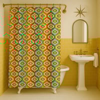 Image 2 of Starlite Lanes Swanky Lounge Shower Curtain