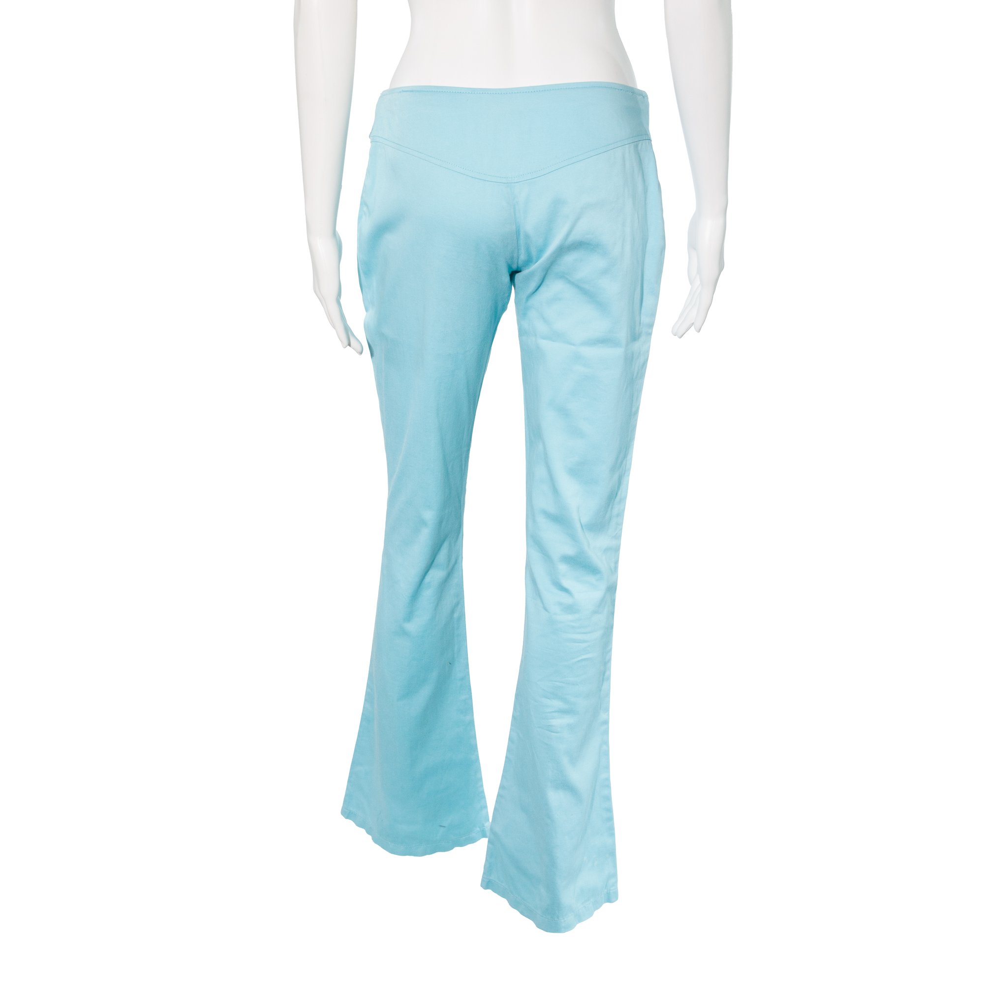 Image of Versace 2005 Buckle Low Rise Trousers 