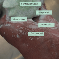 Image 5 of Sunflower Soap, Handmade natural soap,Lemon scented soap,Vegan handmade soap,Natural bar soap,Sunflo