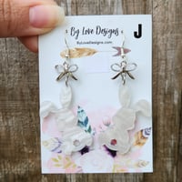 Image 5 of Easter Bunny Earrings | Sparkle Bunny Earrings