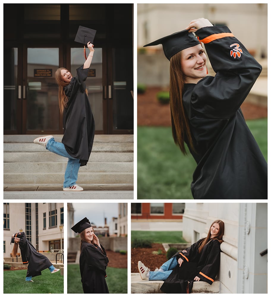Image of Graduate Cap and Gown + School Spirit Mini Sessions.