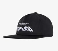 Image 2 of MALBON FUTURA AGUSTA POLY 5 PANEL BLACK SNAPBACK [2025]