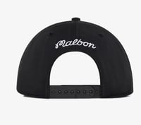 Image 3 of MALBON FUTURA AGUSTA POLY 5 PANEL BLACK SNAPBACK [2025]