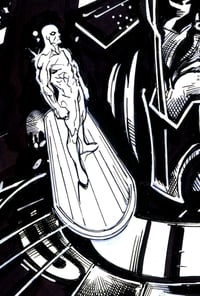 Image 4 of SILVER SURFER and GALACTUS  11" x 17"  Pin-Up !