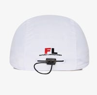 Image 3 of MALBON FUTURA NYLON BUNGEE HAT WHITE [2025]