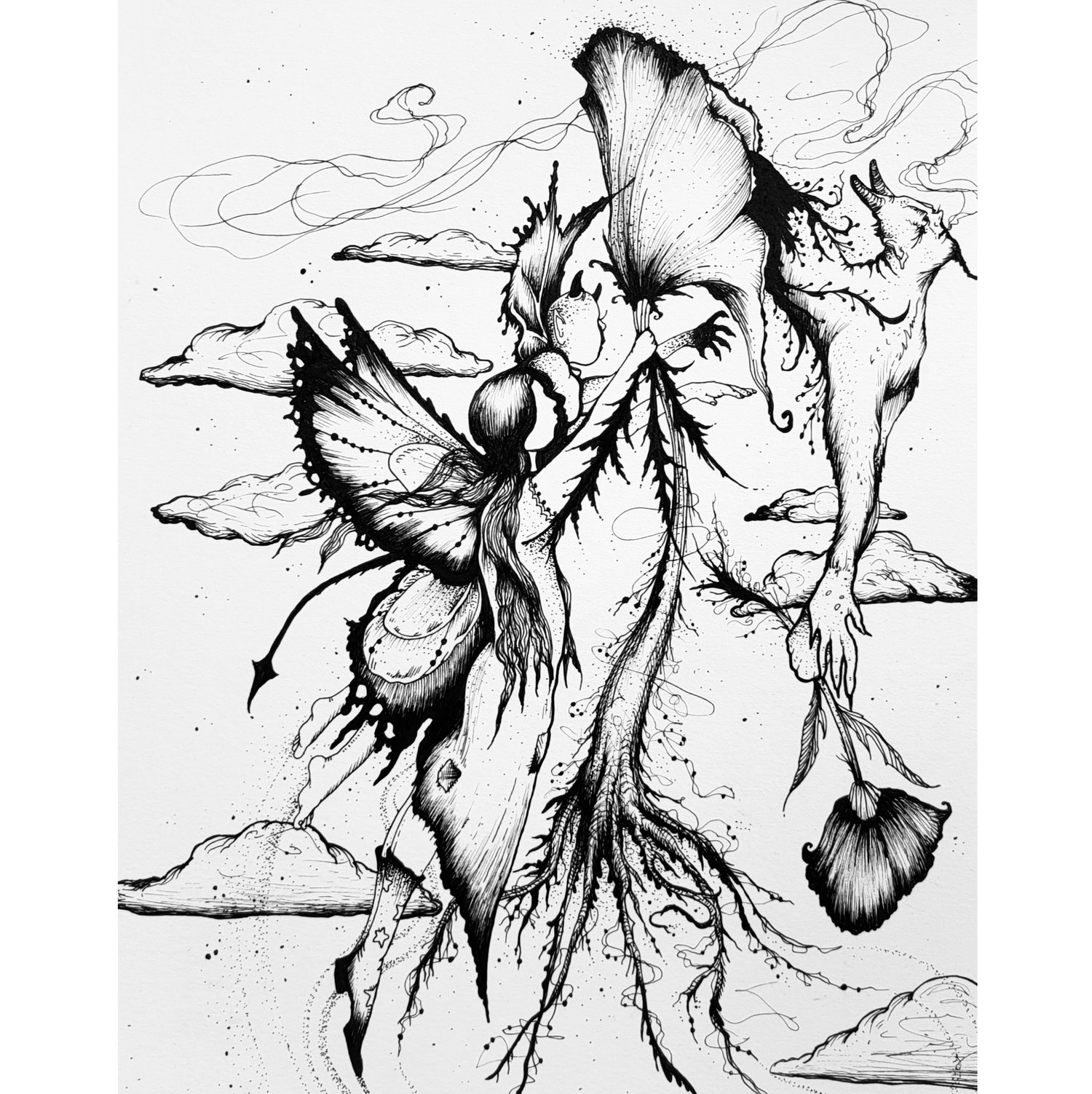 Image of Sympathy For The Devil (Part 3) Original Drawing