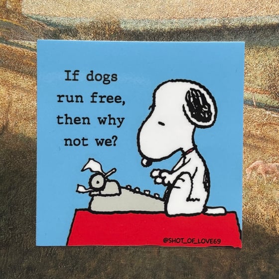 Image of Dogs Run Free Sticker