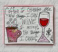 Coffee then wine 