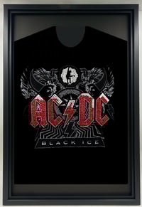 Image 4 of Vintage AC DC T shirts, upcycled, hand custom rhinestoned logos