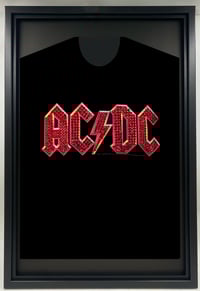 Image 9 of Vintage AC DC T shirts, upcycled, hand custom rhinestoned logos
