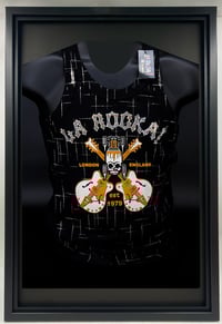Image 2 of ‘La Rocka logo’ custom rhinestone vintage vest