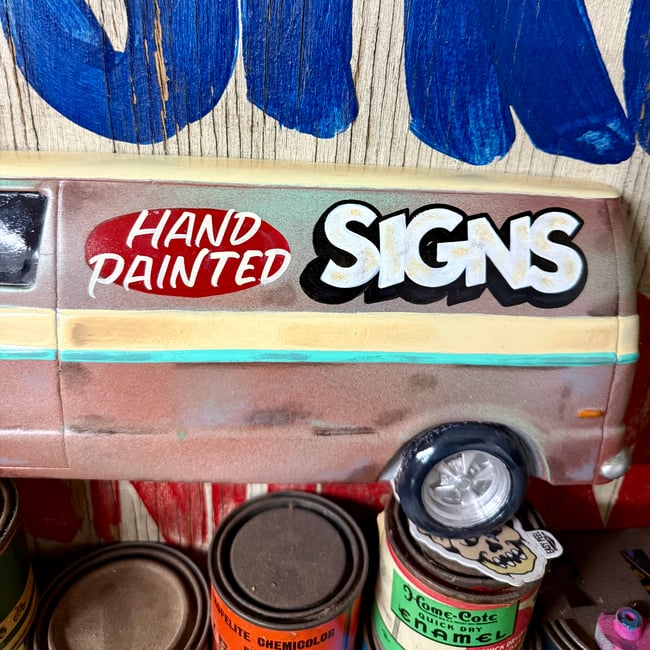 Sign Van wall hanger