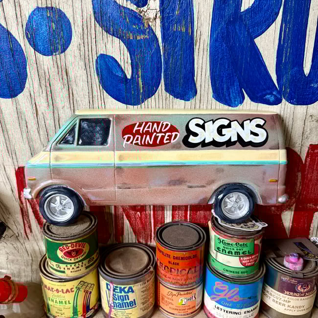 Sign Van wall hanger