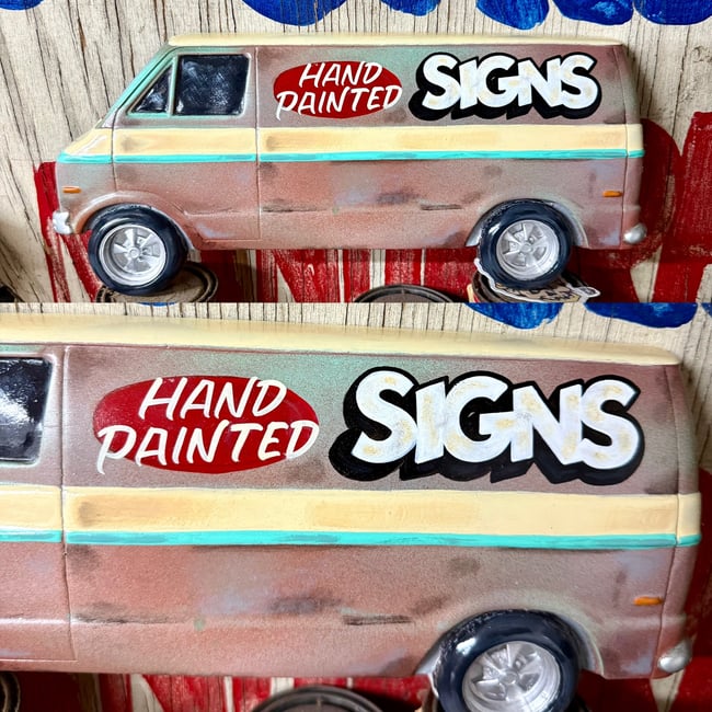 Sign Van wall hanger