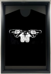 Image 2 of Double Pistols T shirt and metal studs
