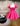 Pink neoprene skater dress 