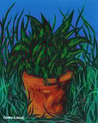 Image 1 of 'Before the Lilies Come' - Acrylic on Canvas Panel, 8x10 Framed