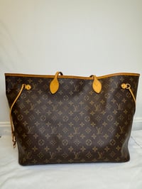 Pre-owned Louis Vuitton canvas Shoulder Bags Neverfull GM