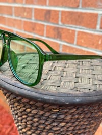 Image 2 of Green frames w/light green tinted sunglasses 