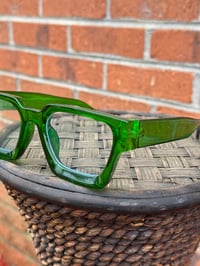 Image 2 of Green Square Clear Frames