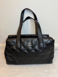 Pre-Owned Chanel Black CC Wild Stitch Handbag