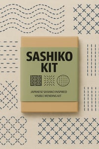 Image 3 of Fereday - Sashiko Kit - Japanese inspired visible mending kit