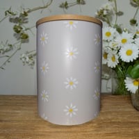 Image 1 of Daisy Flowers Hand-Painted Candle 💮