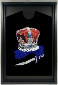 Image 2 of Blue Crown T shirt full bling