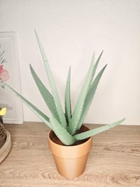 Image 1 of 3D Printed Aloe Vera Pen Plant | Fake Houseplant Pen Holder | Unique Desk Decor | Functional Plan...