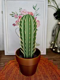 Image 1 of Cactus Toothpick Dispenser | Holds 117 Toothpicks | Unique Kitchen Accessory |Fake Plant Decor |F...