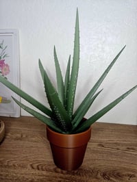 Image 2 of 3D Printed Aloe Vera Pen Plant | Fake Houseplant Pen Holder | Unique Desk Decor | Functional Plan...