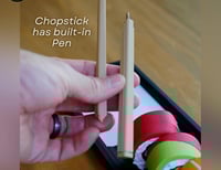 Image 3 of Sushi Pill Organizers | 7-Day Tracker Tray with Hidden To-Do List and Chopstick Pens | Salmon, Tu...