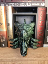 Image 3 of Dragon Awakening Book Nook - Fantasy Bookshelf Insert, 8" Tall, 5" Wide, 9" Deep - Mystical Libra...