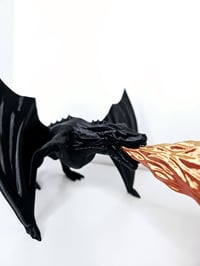 Image 3 of Dragon's Breath Fire Breathing Bookend l Book Nook | Bookish Decor | Unique 3D Printed Gift for B...